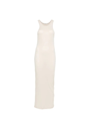 ENTIRE STUDIOS racerback ruched midi dress - Neutrals