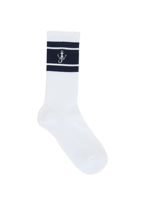JW Anderson logo print socks - White