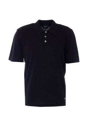 A.P.C. short-sleeve polo shirt - Blue