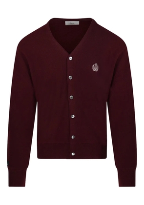 DUNST crest-embroidered cardigan