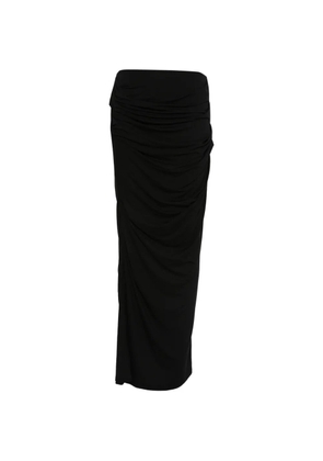 ENTIRE STUDIOS ruched maxi skirt - Black