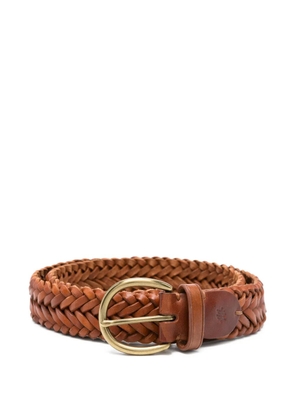 DRAGON DIFFUSION 9ply intreccio braided belt - Brown