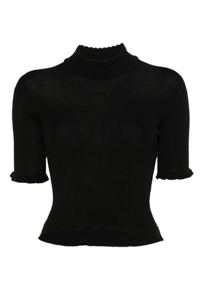 Cecilie Bahnsen ruffled sweater - Black