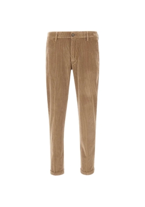 Re-Hash Mucha-C corduroy-texture trousers - Brown