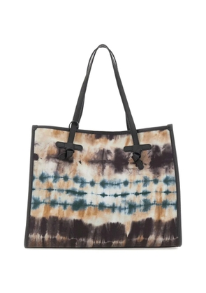 GIANNI CHIARINI Marcella tie-dye shoulder bag - Brown