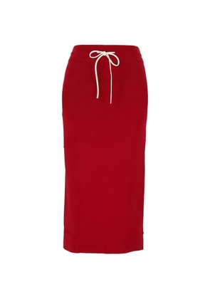 Patrizia Pepe split detail skirt - Red