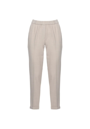 Antonelli elasticated-waistband trousers - Neutrals