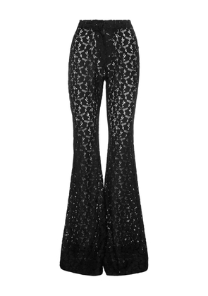 Ana Radu lace flared trousers - Black