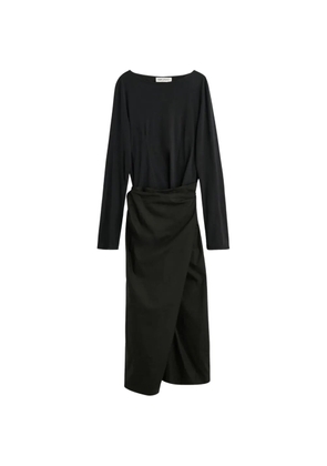 OUR LEGACY asymmetric draped dress - Black