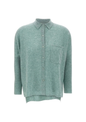 Not Shy Andrea polo-collar cardigan - Green