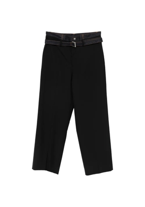sacai belt trousers - Black