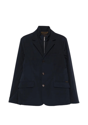Moorer button zip jacket - Blue