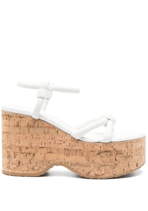 Gianvito Rossi 110mm leather sandals - White