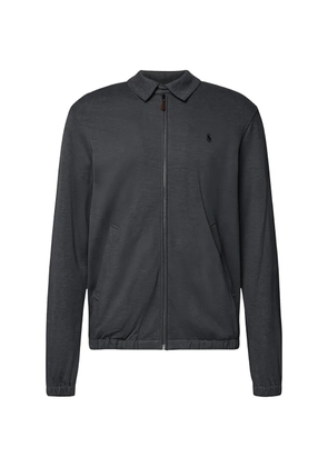 Polo Ralph Lauren herringbone long sleeve zip coat - Grey