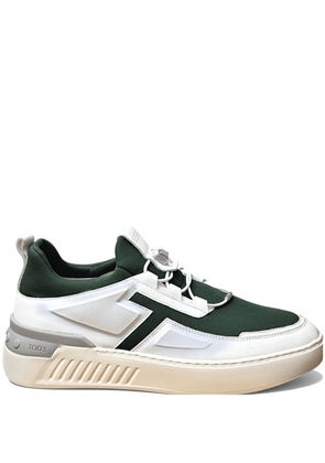 Tod's neoprene panelled sneakers - Green