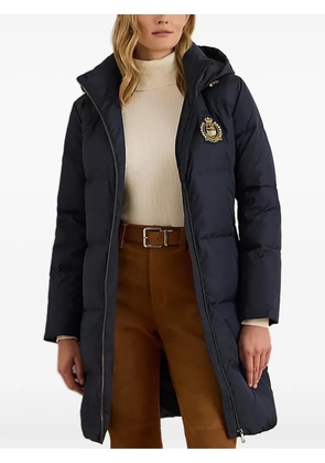 Lauren Ralph Lauren hooded embroidered coat - Blue