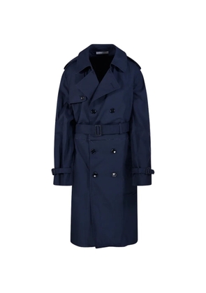 E.L.V DENIM Hackney belted double-breasted trench coat - Blue