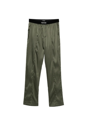 TOM FORD elasticated-waistband trousers - Green