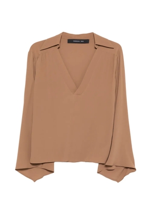 Federica Tosi V-neck blouse - Brown
