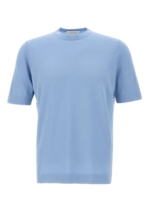 Filippo De Laurentiis ribbed-trim crew-neck T-shirt - Blue