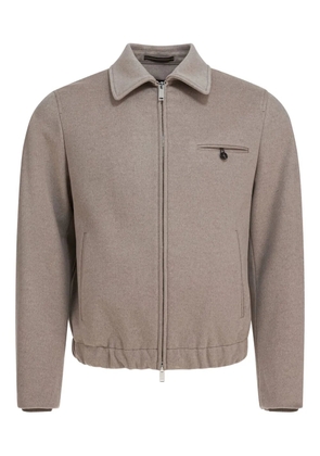 Montedoro zip-fastening jacket - Neutrals