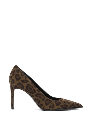 Sergio Levantesi leopard-pattern pumps - Brown