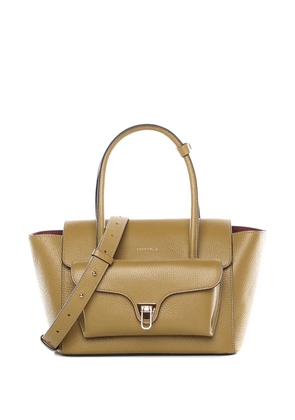 Coccinelle medium front-pocket tote bag - Neutrals