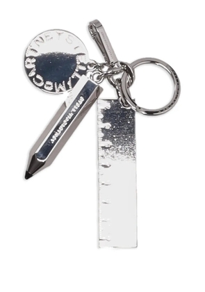 Stella McCartney Stationery Charm keyring - Silver