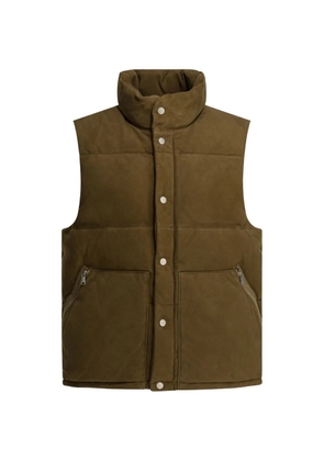 nonnative zip-pocket buttoned gilet - Brown