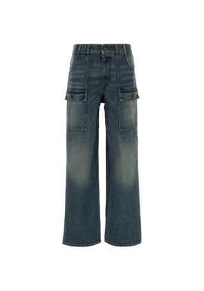 Miu Miu pocket cargo jeans - Blue