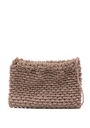 Hibourama medium Penelope crystal-embellishment clutch bag - Pink