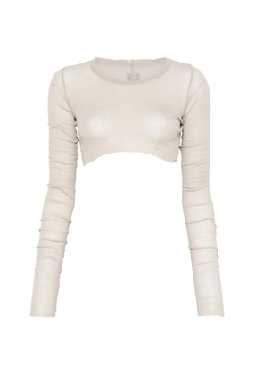 Rick Owens LS crop top - Grey