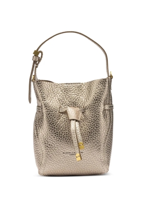 GIANNI CHIARINI metallic-effect bucket bag - Gold