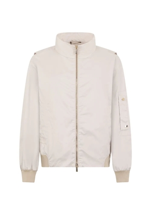 Moorer high-neck bomber jacket - Neutrals