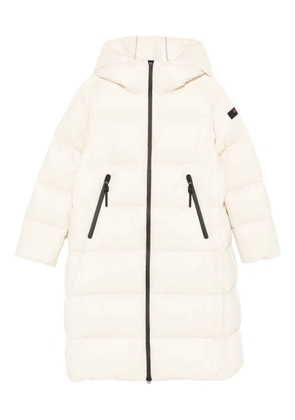 Peuterey hooded zip coat - White