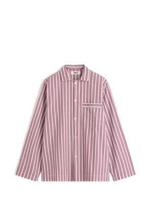 TEKLA striped pyjamas shirt - Red