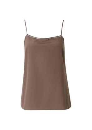 Peserico beaded-trim top - Brown