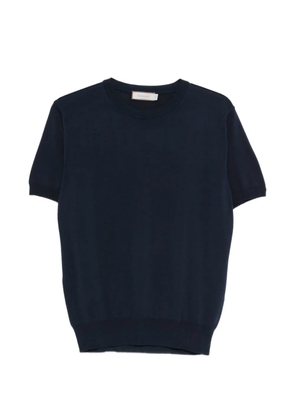 Canali short-sleeve knitted T-shirt - Blue