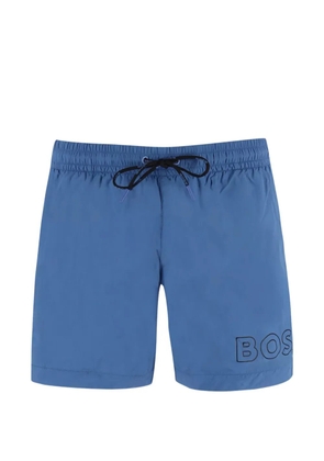 BOSS drawstring logo swim shorts - Blue