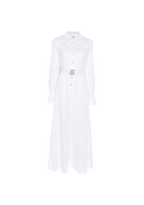Blugirl belted collared maxi dress - White