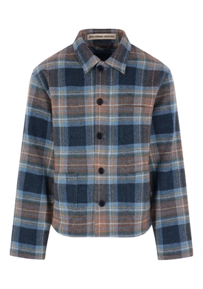 Meta Campania Collective check wool jacket - Blue
