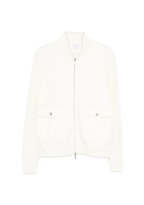 Eleventy flap-pocket zip jacket - White