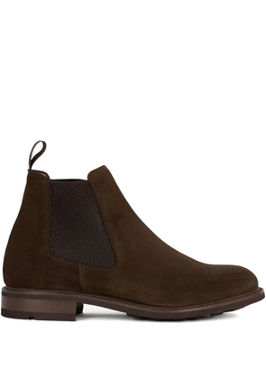 Berwick Shoes 446 elastic-panels leather chelsea boots - Brown
