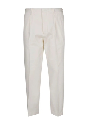 Alpha Industries pleated cotton trousers - White