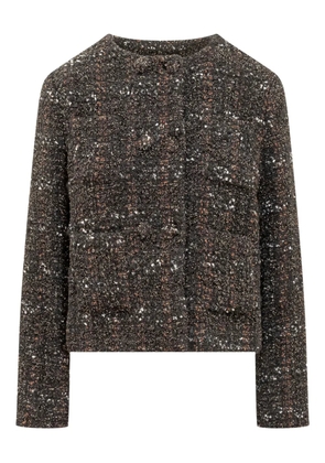Fabiana Filippi tweed jacket - Brown