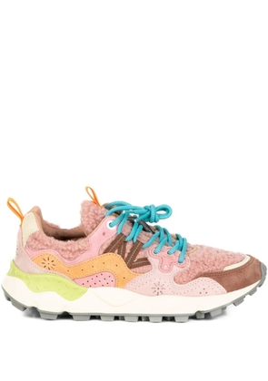 Flower Yamano 3 panelled sneakers - Pink