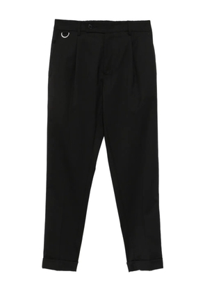 Low Brand pleated straight-leg trousers - Black