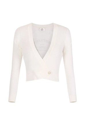Elisabetta Franchi V-neck button cropped cardigan - Neutrals