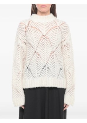 Antonelli openwork sweater - Neutrals