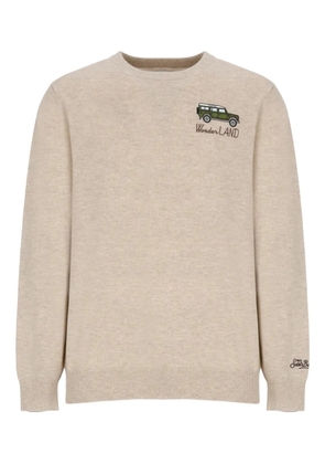 MC2 Saint Barth car embroidered sweater - Neutrals